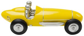Racing Car dekorácia žltá 9 cm