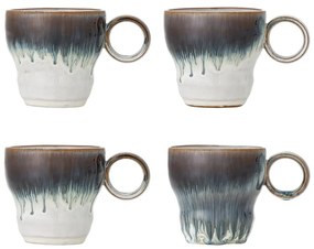 Modré šálky v súprave 4 ks z kameniny 300 ml Nigel – Bloomingville