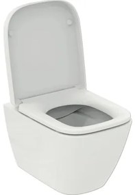 Sada závesného WC Ideal Standard i.life S hlboké splachovanie bez splachovacieho okraja lesklá biela s WC doskou T473801