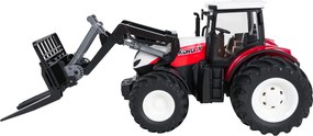 Ramiz Červený RC traktor s prívesom na prepravu zvierat na diaľkové ovládanie