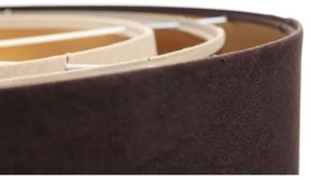 Luster na lanku TRINITI 1xE27/60W/230V hnedá/zlatá/béžová