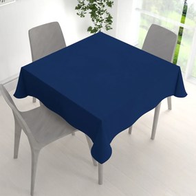 Biante Dekoračný štvorcový obrus BKS-411 Námornícka modrá 120x120 cm