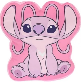 3D mikroplyšový detský vankúšik Lilo and Stitch ružový Setino