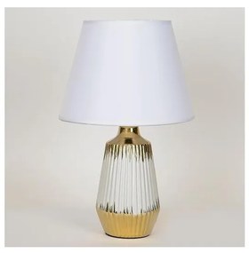 Eurolamp Stolná lampa 1xE14/40W/230V biela/zlatá EU0577