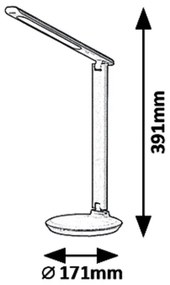 Rabalux 6979 - LED Stmievateľná stolná lampa OSIAS LED/9W/230V