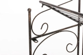 Kovová polica regál Lenja - Bronzová