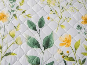 Prehoz na posteľ FLORAMA biely Rozmer: 170 x 210 cm