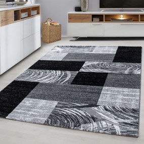 Ayyildiz Kusový koberec PARMA 9220, Čierna Rozmer koberca: 160 x 230 cm