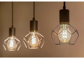 Rabalux Dekoratívna LED filament žiarovka s točeným vláknom, jantárová, E27, A60, 4 W, 280lm