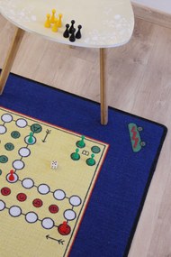 Hrací koberec Človeče nehnevaj sa + figúrky a kocka - 92x92 cm