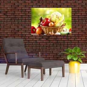 Obraz - Zelenina (90x60 cm)