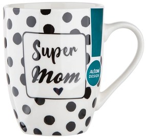 Altom Porcelánový hrnček Super mom, 300 ml