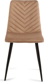 Jedálenská stolička Harry, svetlo hnedá látka