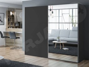 Šatníková skriňa Ogino 250, Farby: biela / zrkadlo
