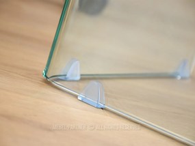 Jedálenský stôl Fernandez (číre sklo). Akcia -15%. Vlastná spoľahlivá doprava až k Vám domov. 1137129
