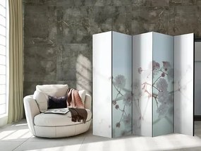 Paraván - White Flowers II [Room Dividers] Veľkosť: 225x172, Verzia: Jednostranný