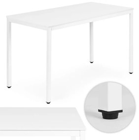 Kuchynský stôl biely 120 x 60 cm – univerzálny stôl pre 4–5 osôb