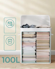 Koš na prádlo Ondara 100 L bílý