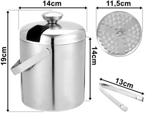 Nádoba na ľad s kliešťami FACUNDO