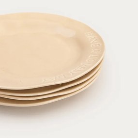 Sada štyroch dezertných tanierov ISERNIA béžová 778308 (4ks)