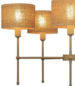 Luster na tyči MADELA 5xE14/40W/230V juta/béžová