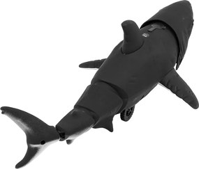 LEAN Toys Infračervený diaľkovo ovládaný čierny žralok pohybuje chvostom vody