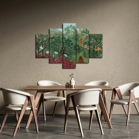 Obraz - Henri Rousseau, Tropical Forest with Monkeys, reprodukcia (150x105 cm)