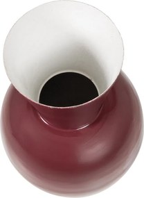 Vínovočervená kovová váza (výška 38 cm) Auri – WOOOD