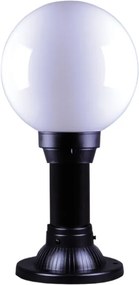 KEJO Vonkajšia stojacia lampa ASTRID, 1xE27, 60W, 45cm, čiernobiela, IP44