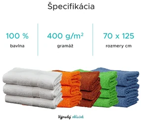Osuška SOFT 70x125 cm biela, 100% bavlna