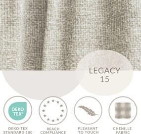 Béžová ženilková rozkladacia/s úložným priestorom rohová pohovka (pravý roh/s leňoškou) Leon – Maison de Rêve