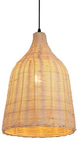 Toolight Natural, stropné závesné svietidlo 1xE27 APP1646-1CP, prírodná hnedá, OSW-05114