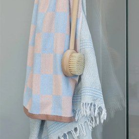 Modro-ružová osuška z bio bavlny 70x133 cm Retro - Mette Ditmer Denmark