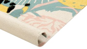 Detský bavlnený koberec 80 x 150 cm viacfarebný TUTUT Beliani