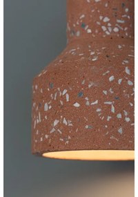 Klausen 111038 - Luster na lanku RESIN 1xE27/11W/230V ružová/čierna