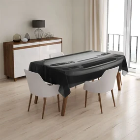 Sablio Obrus Biele športové auto - 90x90 cm