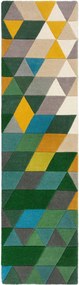 XXXLutz VLNENÝ KOBEREC, 230/60 cm zelená, viacfarebná Flair Rugs - Online Only bytové doplnky - 003165019501