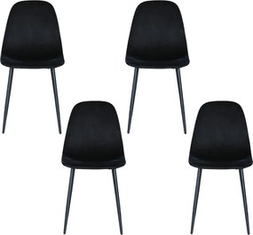 Set - 4 ks Jedálenská stolička AVENBERG RIVA černá