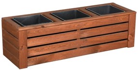 Drevený obal na kvety Kwartet III