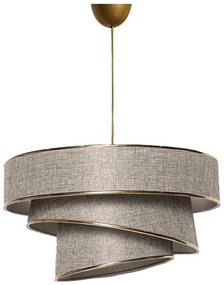 Závesný luster Couper - Beige, Gold