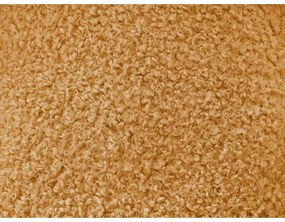 Podnožka z textílie buklé v horčicovej farbe Hippolyte – Bobochic Paris