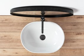 Rea Amelia, umývadlo na dosku 480x345x135 mm, biela lesklá, REA-U0416