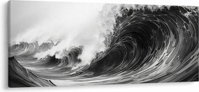 Obraz - Maľba vĺn (120x50 cm)