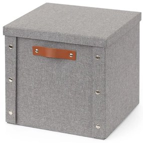 Skladací košík so západkami L sivý