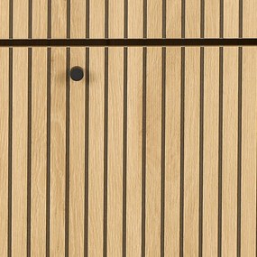 Výklopná skrinka na topánky v dekore duba v prírodnej farbe 72x140x25 cm Albany – Actona