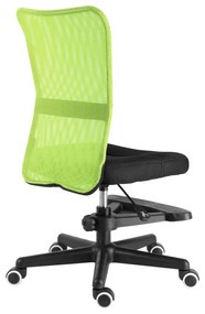 Detská stolička s podnožou GORO –⁠ látka, viac farieb Sivo-zelená