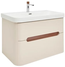 Kúpeľňová skrinka s umývadlom a batériou SAT Fusion 77,5x53x45 cm pieskovo-béžová matná SATFUSION280BEMWBA, 1 ks