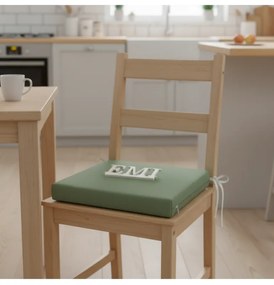 Sedák na stoličku zelený 40x40 cm EMI