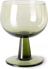 Set 4ks zelený pohár na víno na nízkej nohe The Emeralds - Ø 8*11cm/ 250ml