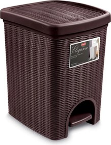 STEFANPLAST Odpadkový kôš 20 l, 31 × 27,5 × 39 cm, hnedý